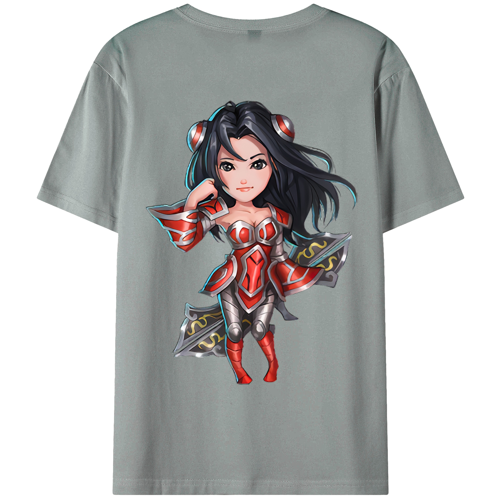 （画像用） リーグ・オブ・レジェンド League of Legends LOL 綿100％ メンズ半袖Tシャツ（バックプリント） 通気性